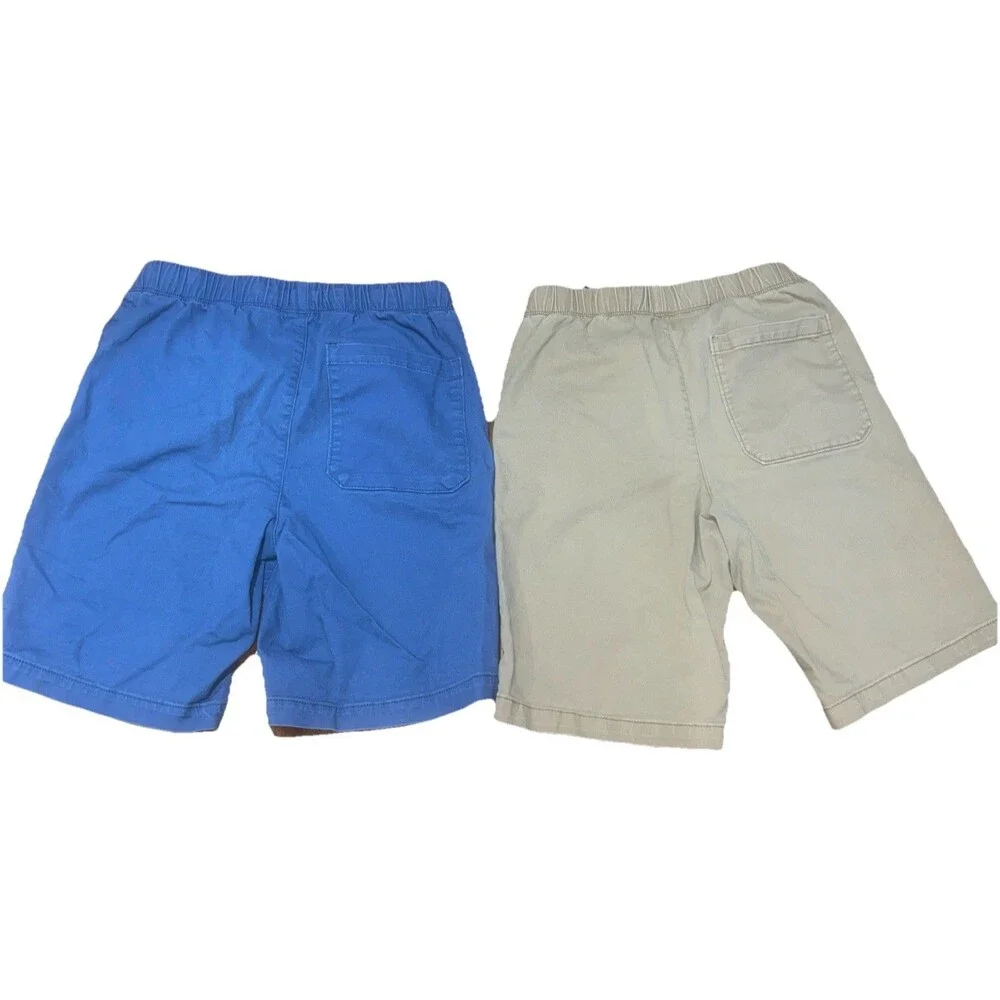 Old Navy Boys  XL (14-16)  Blue/Khaki Pull On Cotton Shorts